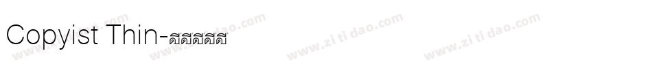 Copyist Thin字体转换